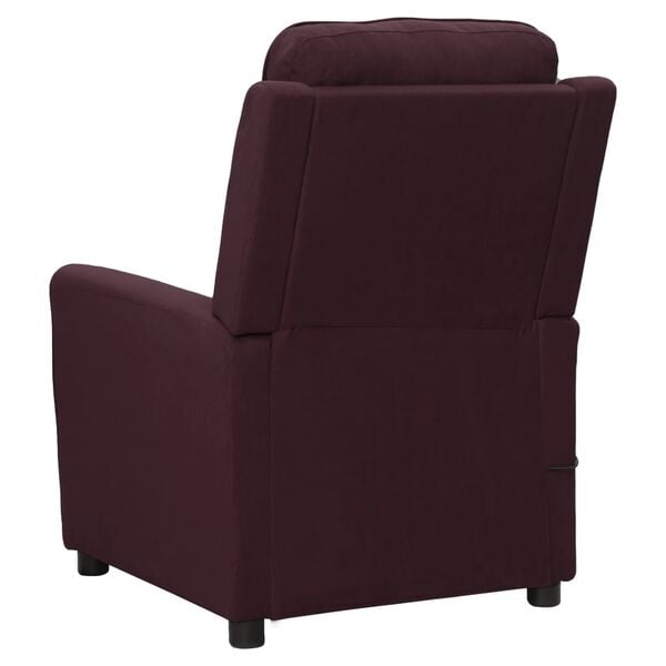vidaXL Fauteuil de massage Violet Tissu