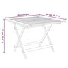 vidaXL Table pliable de jardin 90x90x75 cm bois d'acacia solide
