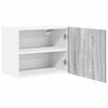 vidaXL Armoire suspendue 2 pcs Gris Sonoma et Blanc 50 x 31 x 40 cm