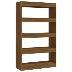 vidaXL Biblioth&egrave;que/S&eacute;parateur de pi&egrave;ce Ch&ecirc;ne marron Bois d'ing&eacute;nierie