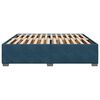 vidaXL Cadre de lit sans matelas bleu 180x200 cm velours