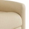 vidaXL Fauteuil inclinable de massage électrique Crème Tissu