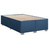 vidaXL Sommier &agrave; lattes de lit avec matelas Bleu 120x200 cm Tissu