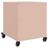 vidaXL Tables de chevet 2 pcs rose 36x39x43,5 cm acier