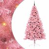 vidaXL Sapin de Noël artificiel pré-éclairé Rose 240 cm PVC