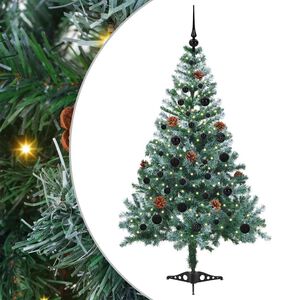 vidaXL Sapin de No&euml;l artificiel avec 150 LED Vert 150 cm PVC et Acier
