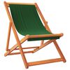 vidaXL Chaises de plage pliables lot de 2 vert tissu