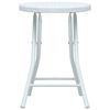 vidaXL Tabourets pliables de jardin lot de 4 blanc PEHD aspect rotin