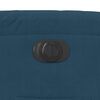 vidaXL Fauteuil inclinable &eacute;lectrique bleu velours