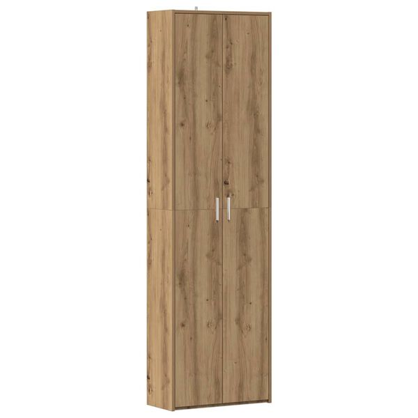 vidaXL Garde-robe de couloir ch&ecirc;ne artisanal bois d'ing&eacute;nierie