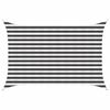 vidaXL Voile d'ombre 2 x 3,5 m HDPE Rectangulaire Anthracite et blanc
