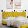 vidaXL T&ecirc;te de lit suspendue Jaune 170 x 55 x 7 cm Velours