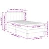 vidaXL Cadre de lit avec matelas Vert fonc&eacute; 100 x 200 cm Velours