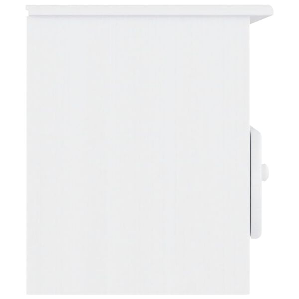 vidaXL Meuble TV et tiroirs ALTA blanc 100x35x41 cm bois massif de pin