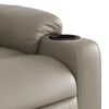 vidaXL Fauteuil inclinable de massage Cappuccino Similicuir