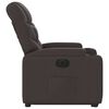 vidaXL Fauteuil inclinable électrique marron foncé tissu