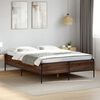 vidaXL Cadre de lit sans matelas ch&ecirc;ne marron 120x200 cm