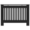 vidaXL Cache-radiateur noir 112x19x81,5 cm MDF