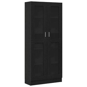 vidaXL Biblioth&egrave;que Ch&ecirc;ne noir 82,5 x 30,5 x 185 cm Bois d'ing&eacute;nierie