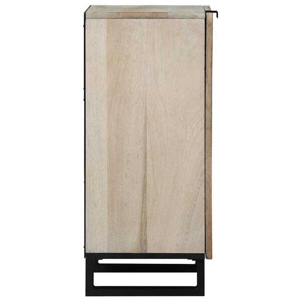 vidaXL Buffet Blanc 40 x 33 x 75 cm bois de manguier massif