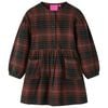 vidaXL Robe pour enfants &agrave; manches longues cognac 92