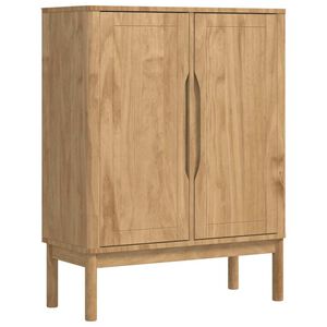vidaXL Buffet FLORO Cire marron 70 x 30 x 70,5 cm Bois de Pin Massif