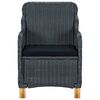 vidaXL Ensemble &agrave; manger d'ext&eacute;rieur 9 pcs et coussins r&eacute;sine tress&eacute;e