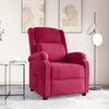vidaXL Fauteuil inclinable rouge bordeaux velours