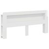 vidaXL Cabinet de T&ecirc;te de Lit Blanc brillant Bois d&rsquo;ing&eacute;nierie