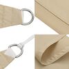 vidaXL Voile de parasol Tissu Oxford triangulaire 5x7x7 m beige