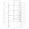 vidaXL Composteur de jardin &Oslash;100x100 cm Acier galvanis&eacute;