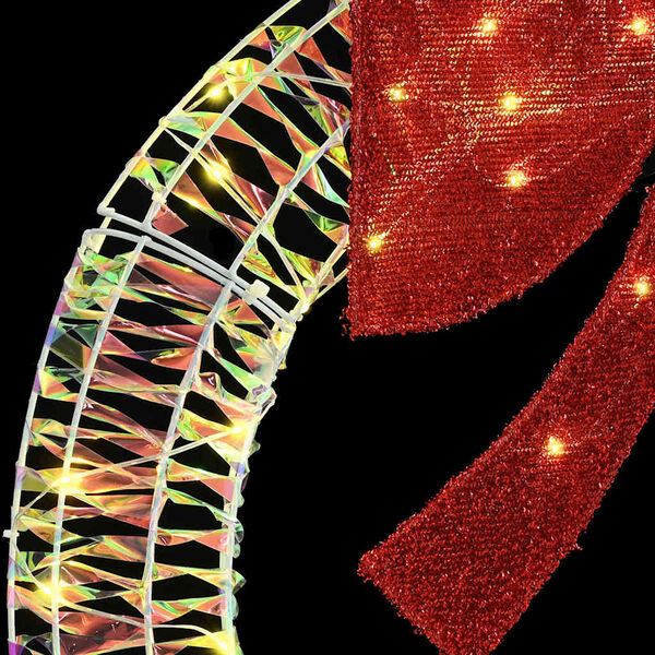 vidaXL Couronne avec 150 LED Blanc chaud 120 cm PET