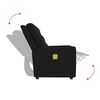 vidaXL Fauteuil de massage inclinable à 2 places noir tissu