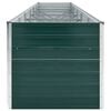 vidaXL Lit surélevé de jardin Acier galvanisé 480x80x77 cm Vert