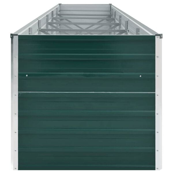 vidaXL Lit surélevé de jardin Acier galvanisé 480x80x77 cm Vert