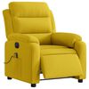 vidaXL Fauteuil inclinable de massage &eacute;lectrique jaune velours