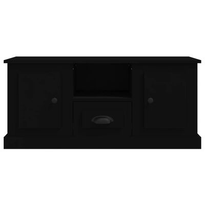vidaXL Meuble TV noir 100x35,5x45 cm bois d'ingénierie