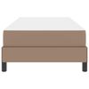vidaXL Cadre de lit avec matelas Cappuccino 90 x 190 cm tissu