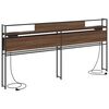 vidaXL T&ecirc;te de lit de rangement Ch&ecirc;ne marron 180 cm Bois d'ing&eacute;nierie