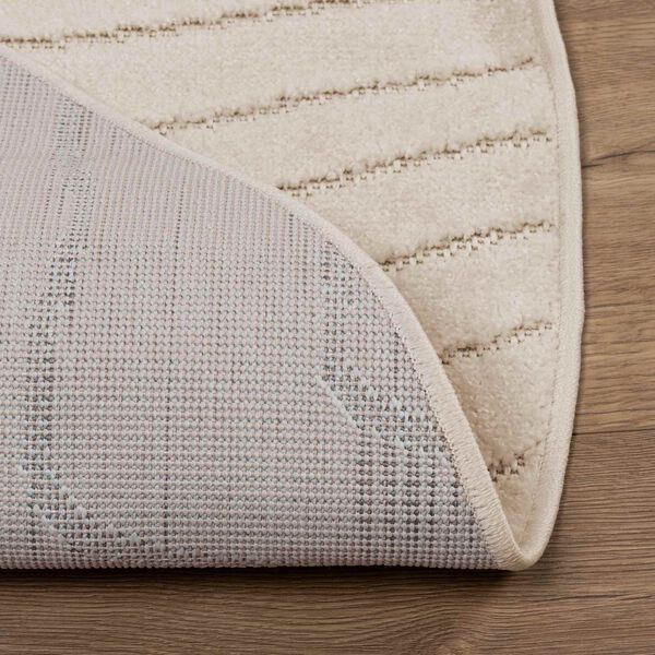 vidaXL Tapis de surface Rond PALMERAS Beige &Oslash; 200 CM Polyester