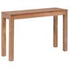 vidaXL Table console Bois de teck et finition naturelle 110 x 35 x 76 cm