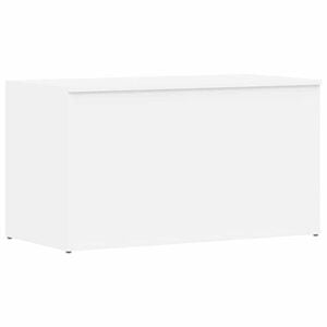 vidaXL Coffre de rangement Blanc 84x42x46 cm Bois d'ing&eacute;nierie