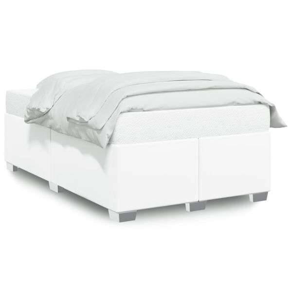 vidaXL Cadre de lit sans matelas blanc 120x190 cm similicuir