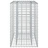 vidaXL Lit sur&eacute;lev&eacute; gabion Argent&eacute; 90 x 50 x 80 cm Acier galvanis&eacute;