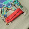 T-shirt pour enfants avec manches courtes kaki clair 116
