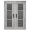 vidaXL Armoire murale sonoma gris 69,5x34x90 cm