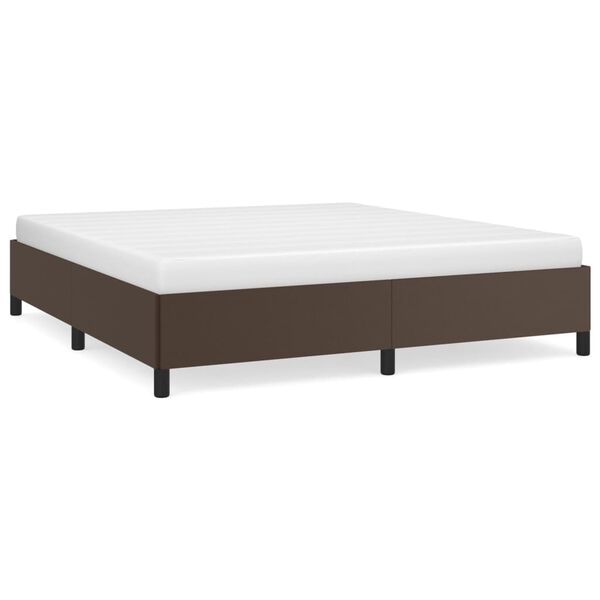 vidaXL Cadre de lit sans matelas marron 160x200 cm similicuir