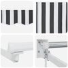 vidaXL Auvent r&eacute;tractable anthracite et blanc 4x3 m tissu et aluminium
