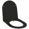 vidaXL Si&egrave;ge de toilette Noir 47 x 36 x 3,4 cm Duroplast