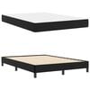 vidaXL Cadre de lit avec matelas Noir 160 x 200 cm tissu